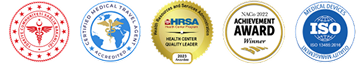 Accreditations: Ministry of Health Turkey, HRSA, NACHC Achievement Award, ISO